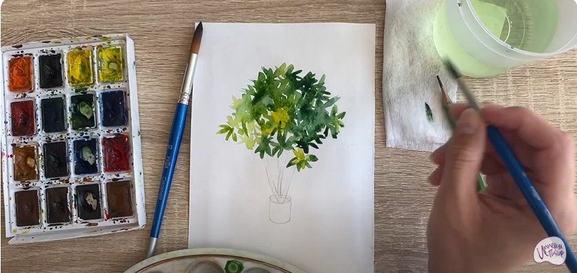 Рисуем Бересклет