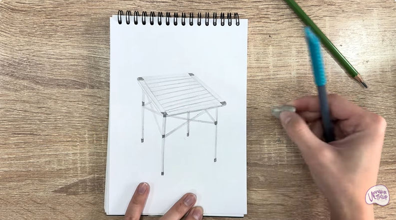 Рисуем Походный стол