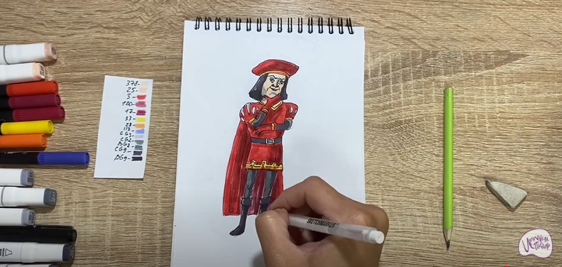 Рисуем Лорд Фаркуад из "Шрека"