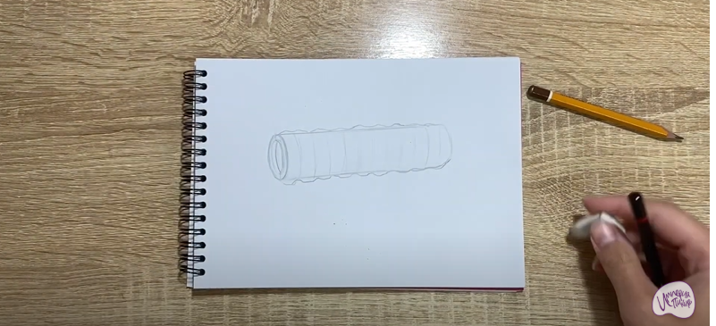 Рисуем Ролик массажный