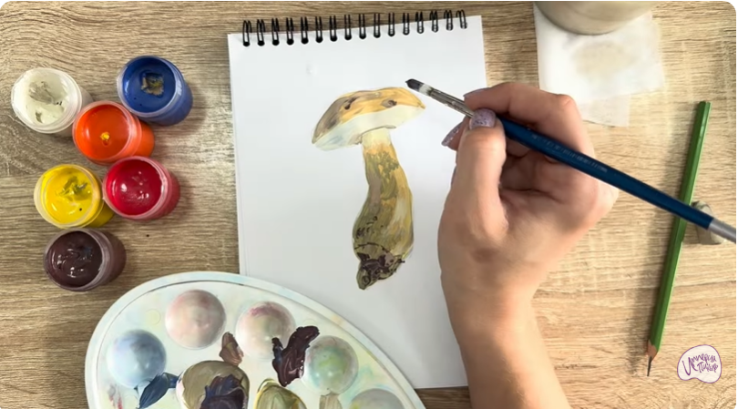 Рисуем Жёлчный гриб