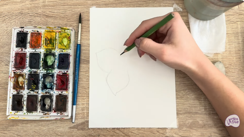 Рисуем Бугенвиллея