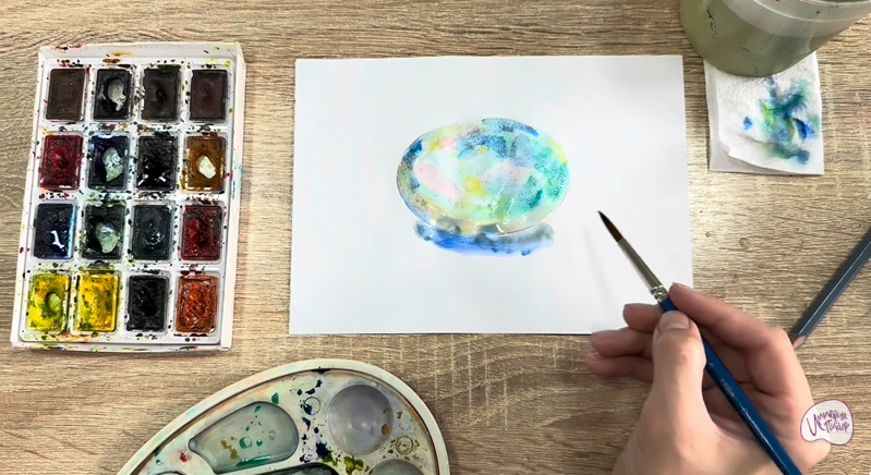 Рисуем Камень опал