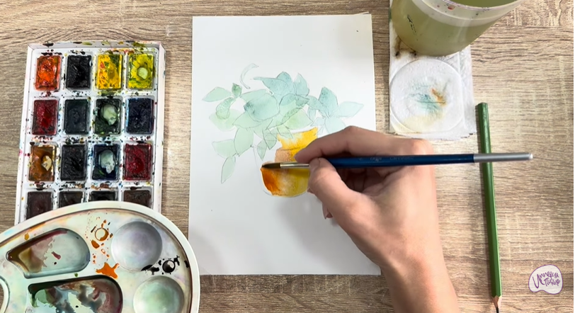 Рисуем Традесканция