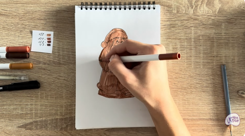 Рисуем Шоколадный Дед Мороз