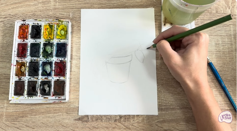 Рисуем Традесканция