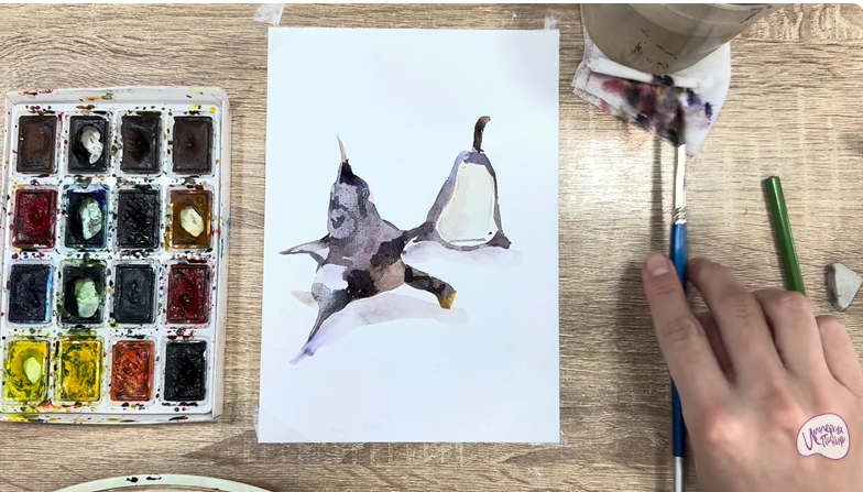 Рисуем Водяной орех