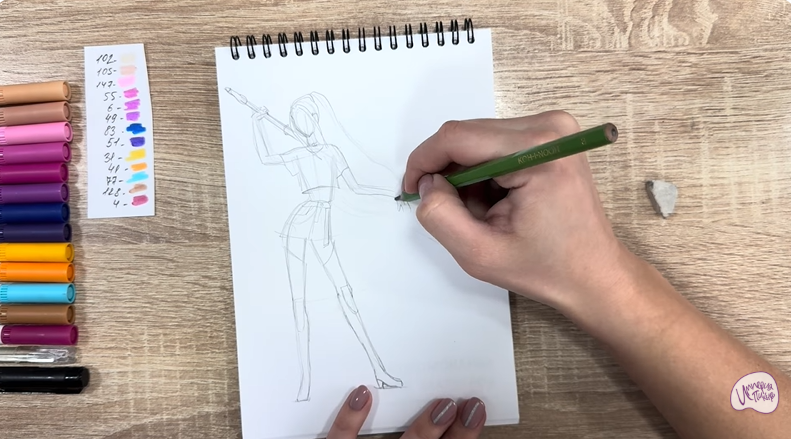 Рисуем Мира из "Кейпоп-охотницы на демонов"