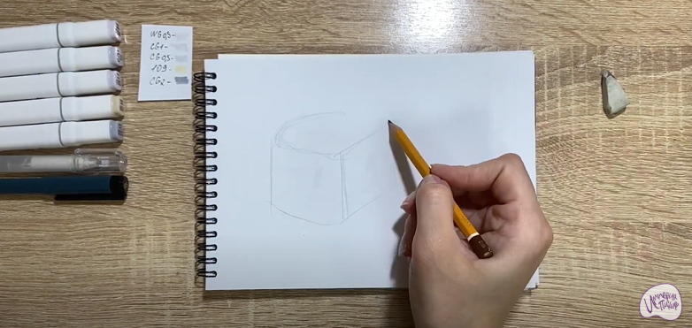 Рисуем Сыр "Фета"