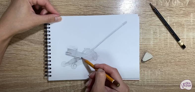 Рисуем Подкатной домкрат