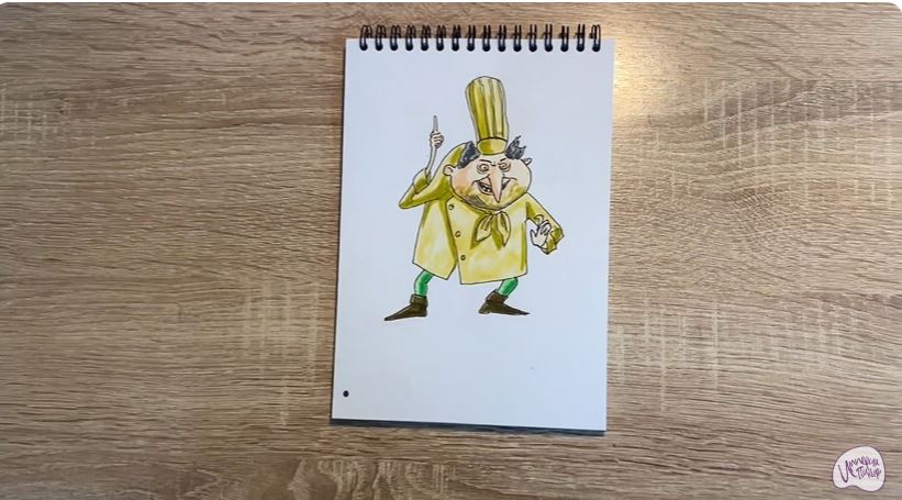 Рисуем Квазимодо из "Монстры на каникулах"