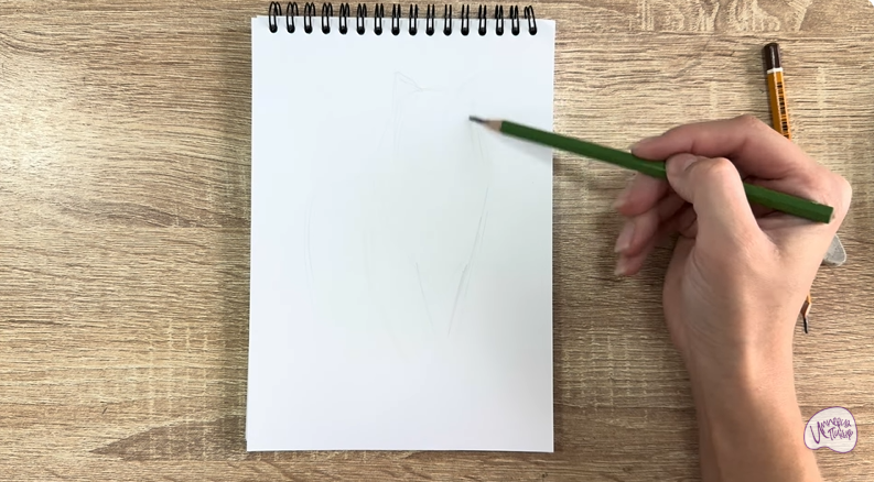 Рисуем Норвежский лесной кот