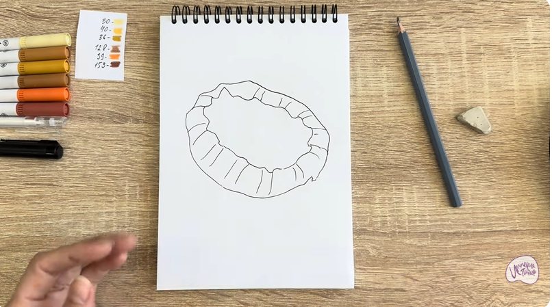 Рисуем Карельская калитка