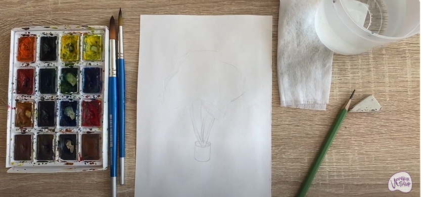 Рисуем Бересклет