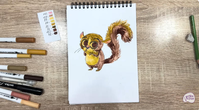 Рисуем Морт из "Мадагаскар"