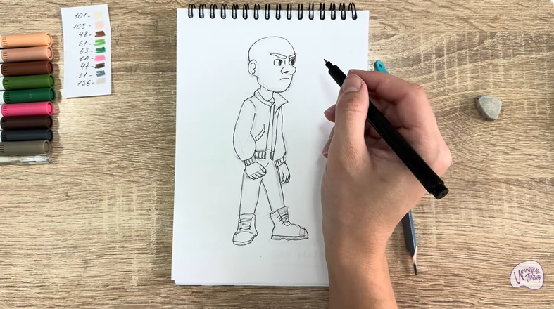 Рисуем Вик из "Побег из будущего"