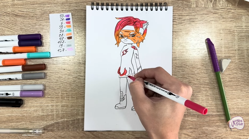 Рисуем Искра из "Джи-Джи Бонд"