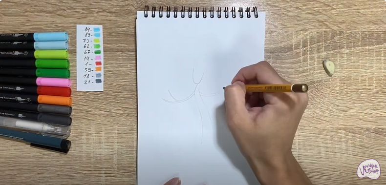 Рисуем Берёза из сказки
