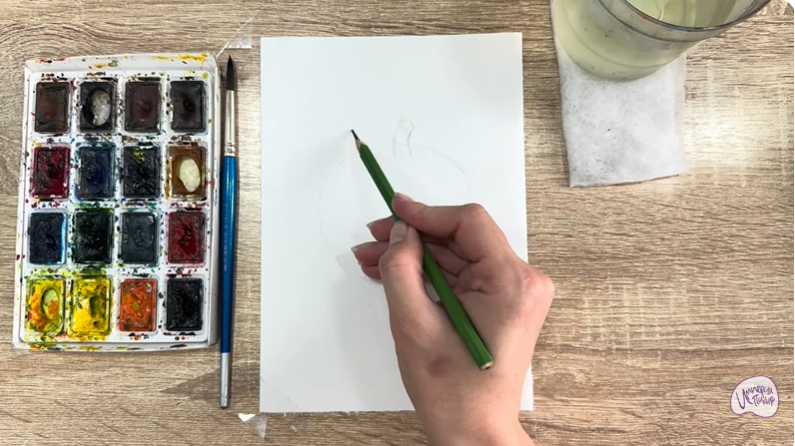 Рисуем Сахарное яблоко