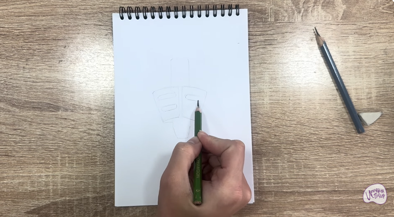 Рисуем Держатель для ручки