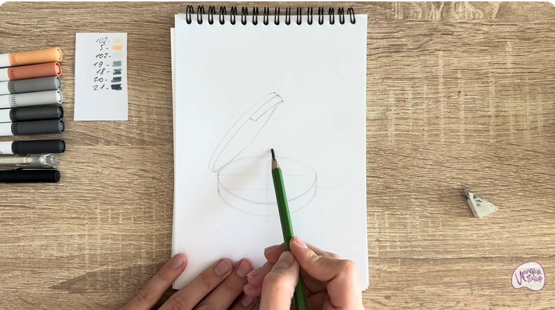 Рисуем Пудра для лица