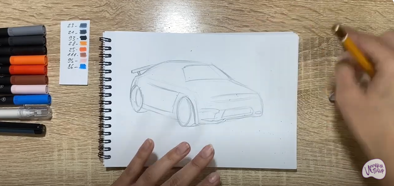 Рисуем Машина марки "БМВ"
