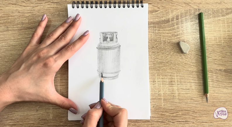 Рисуем Газовый баллон