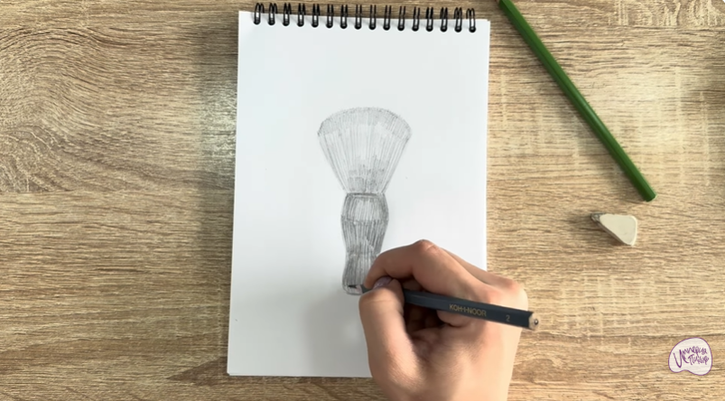 Рисуем Кисть-смётка