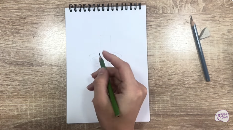 Рисуем Держатель для ручки