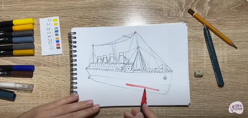 Рисуем Титаник