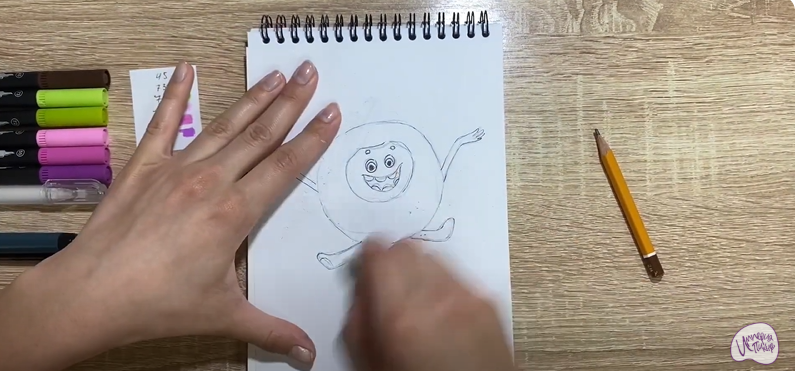 Рисуем Бублик из "Геройчики"