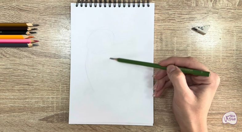 Рисуем Кошка породы "Манчкин"