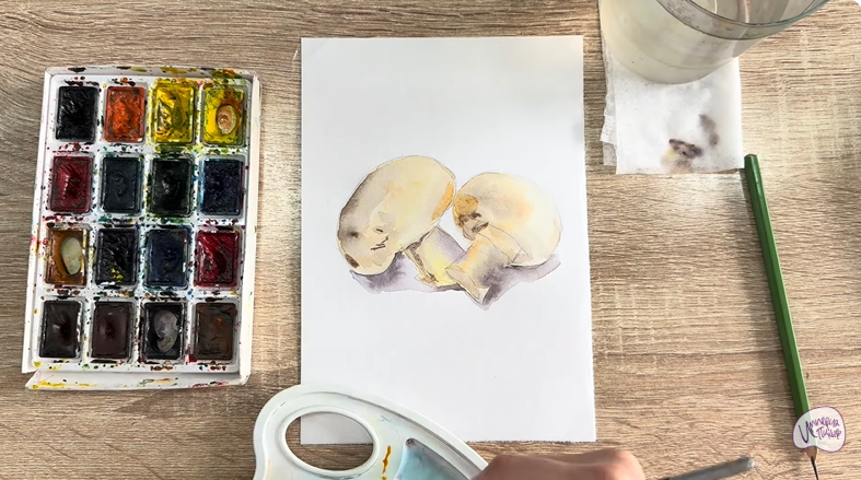 Рисуем Шампиньоны