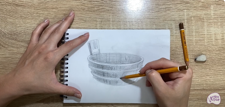 Рисуем Таз для бани