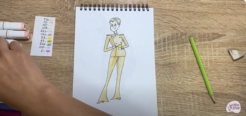 Рисуем Эрика Ван Хельсинг из "Монстры на каникулах"