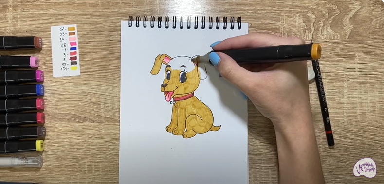 Рисуем Милый щенок