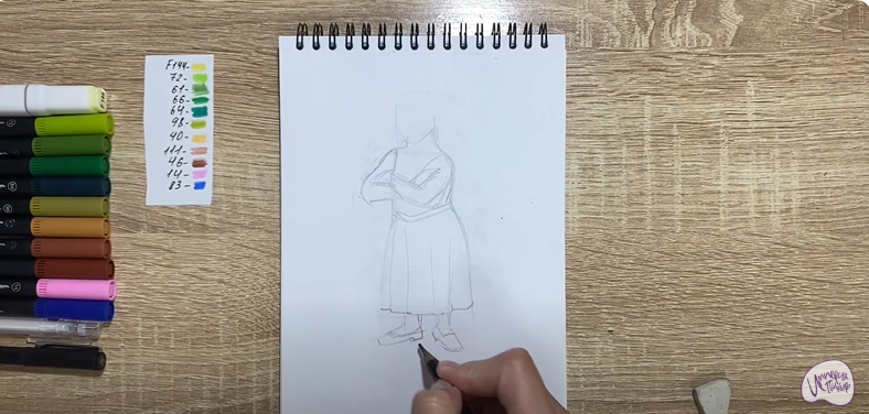 Рисуем Принцесса Фиона из "Шрека"