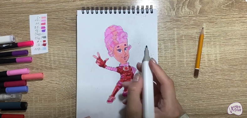 Рисуем Мася из "Фиксиков"