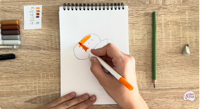 Рисуем Пирожное Картошка