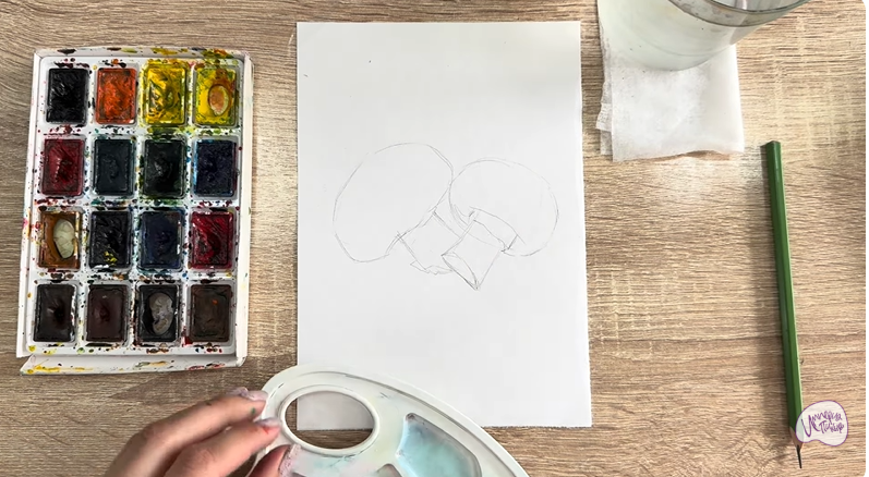 Рисуем Шампиньоны