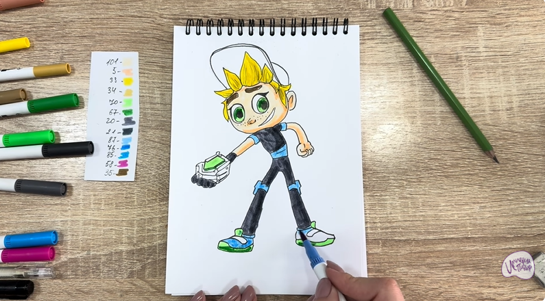 Рисуем Тимми из "Живой гараж"