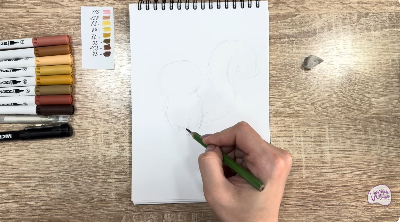 Рисуем Морт из "Мадагаскар"