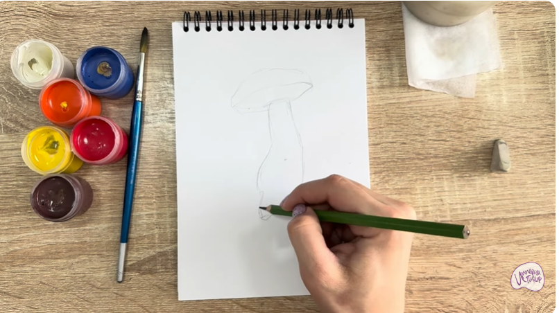 Рисуем Жёлчный гриб