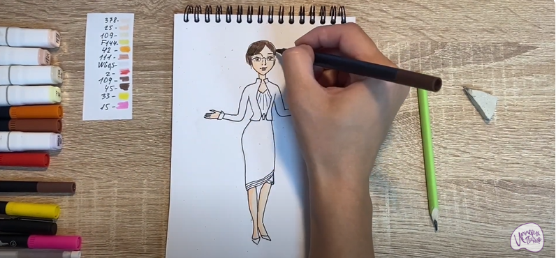 Рисуем Марлен из "Царевны"