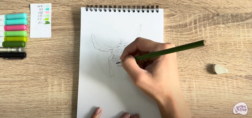 Рисуем Печалька из "Сказочный Патруль"