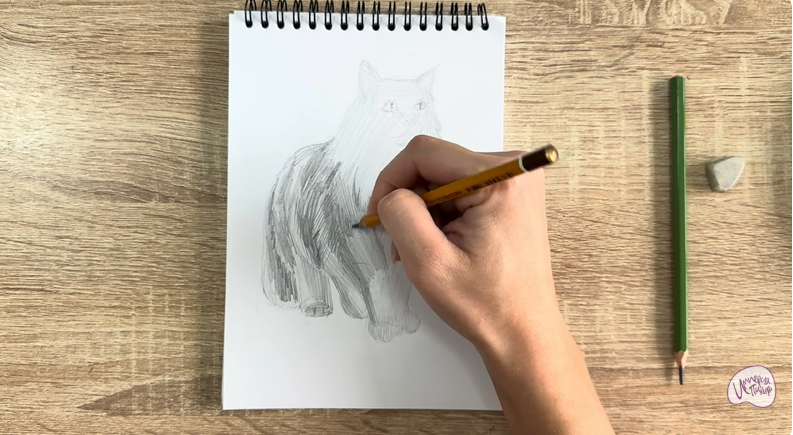 Рисуем Норвежский лесной кот