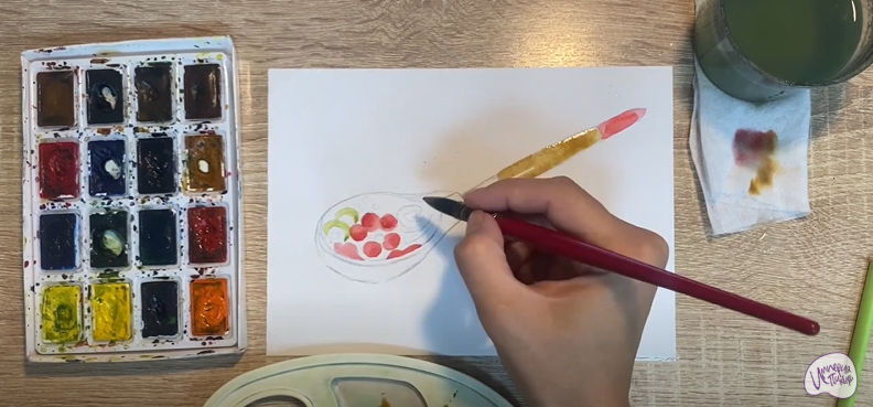 Рисуем Деревянная ложка