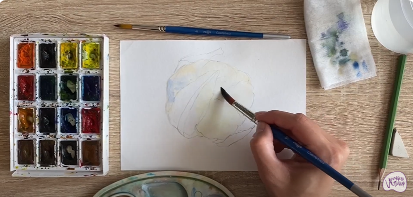 Рисуем Цветная капуста