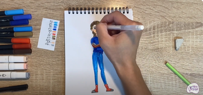 Рисуем Кристина из мультфильма "Финник"