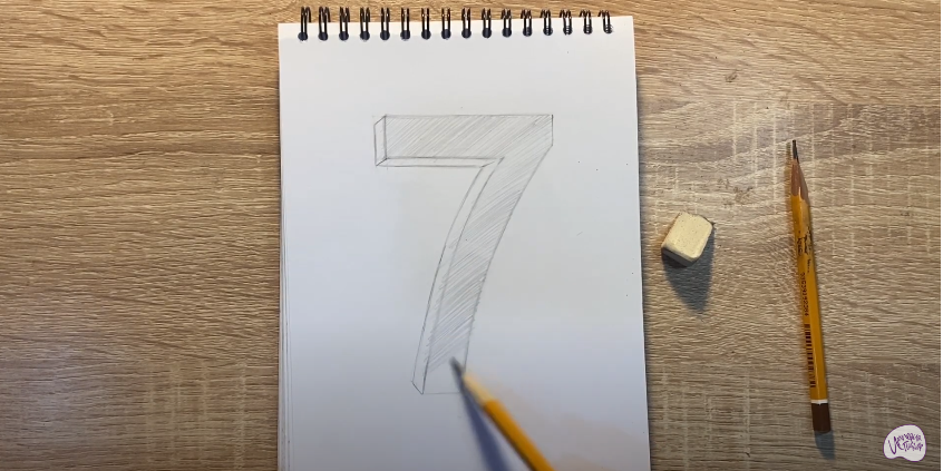 Рисуем Цифра семь